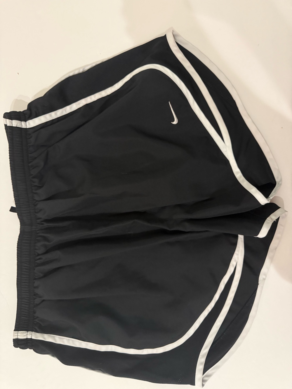 Nike Black Athletic Shorts with White Trim